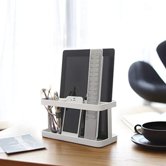 Yamazaki Tower Tablet Remote Control Rack - White - Picture 4 of 5